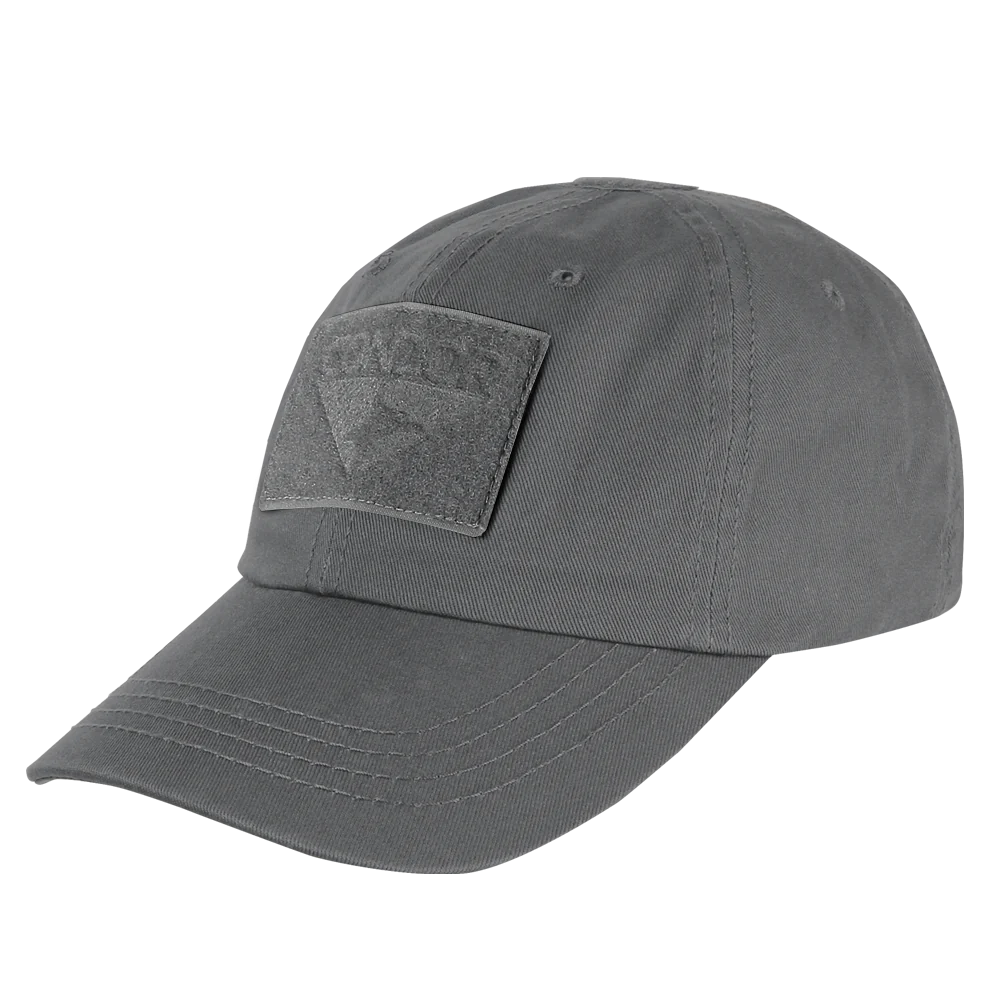 GORRA TÁCTICA CONDOR COLOR GRIS ABIERTA