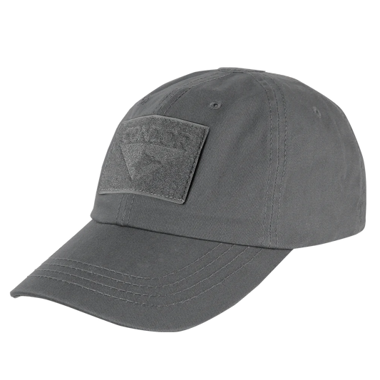 GORRA TÁCTICA CONDOR COLOR GRIS ABIERTA