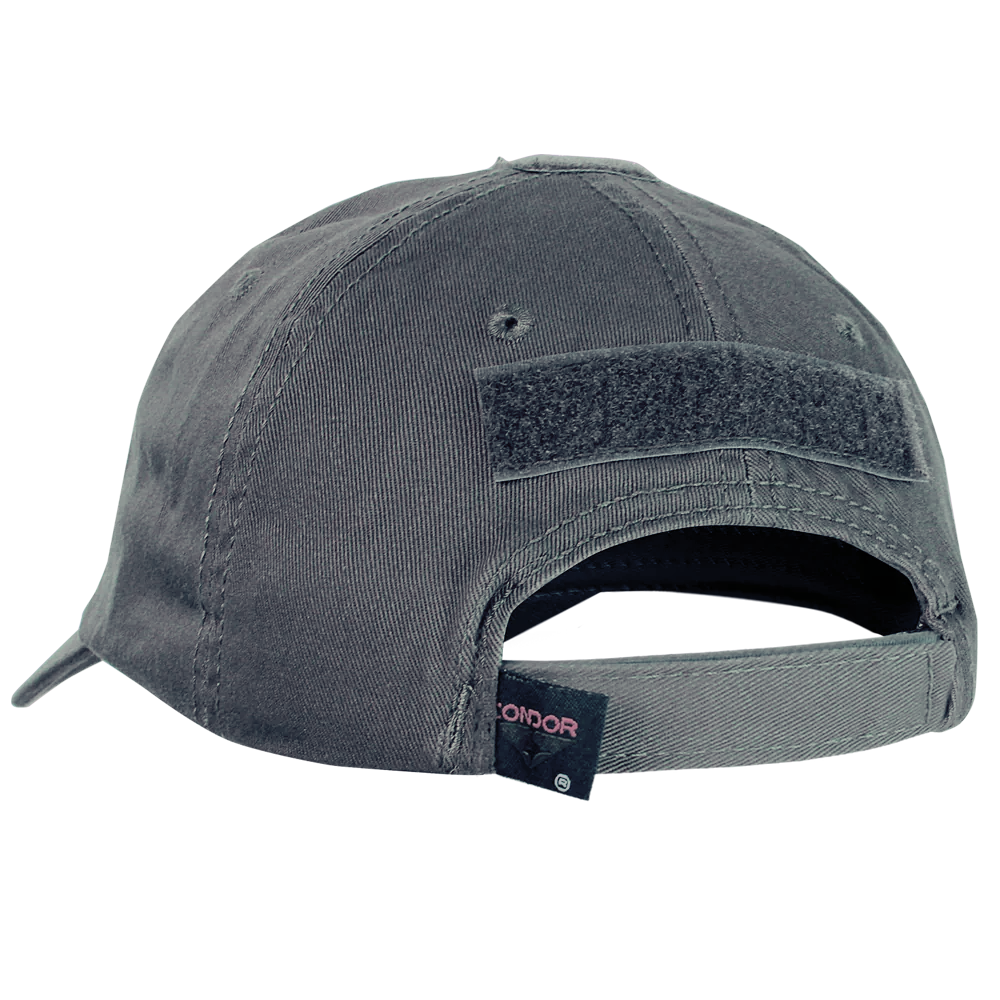 GORRA TÁCTICA CONDOR COLOR GRIS ABIERTA