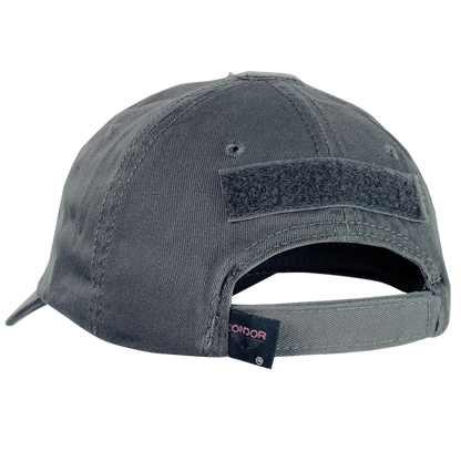 GORRA TÁCTICA CONDOR COLOR GRIS ABIERTA